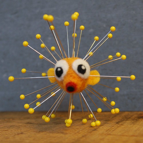 Felted Puffer Fish Pin-Cushion