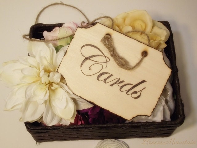Wooden CARDS sign /Wedding Signs/Shabby Chic Elegant Rustic Woodland Cinderella Romantic Wedding Signs