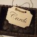 Wooden CARDS sign /Wedding Signs/Shabby Chic Elegant Rustic Woodland Cinderella Romantic Wedding Signs
