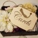 Wooden CARDS sign /Wedding Signs/Shabby Chic Elegant Rustic Woodland Cinderella Romantic Wedding Signs