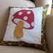 Red and Green Mushroom Pillow/Cushion