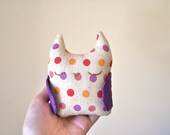 Sleepy Owl Softie - Polka Dots