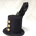 Tiny Top Hat: The Dark March - Lolita Cosplay Costume Party Fascinator Photo Photography Prop Wedding Tophat Small Mini Miniature little
