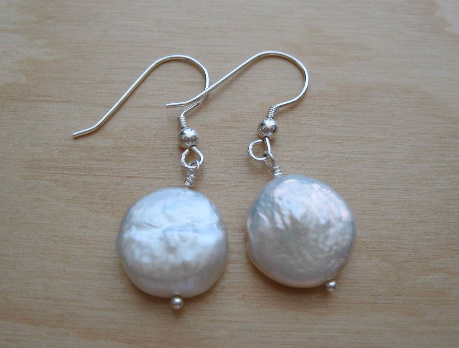 Sterling Silver Freshwater Pearl Earrings - Simple Everyday Jewelry