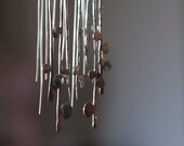 Sterling silver thread earrings. Dots on a hammered thread.