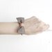 Brown bow bracelet with soft pink detail- Adjustable