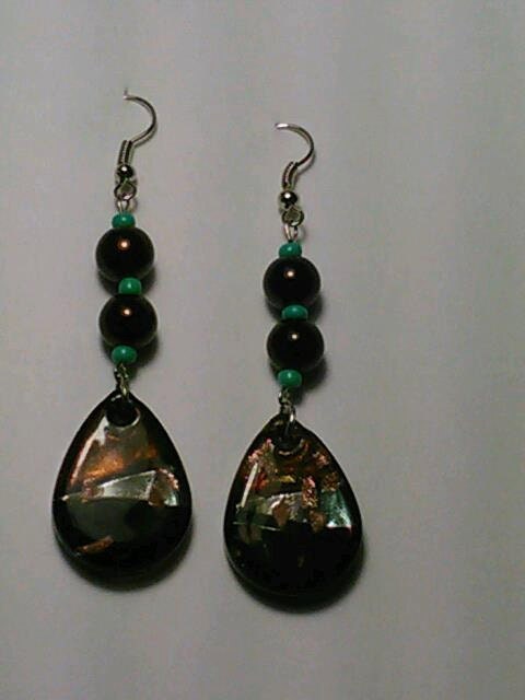 Bridal Earrings, Mother of the Bride, Bridal Party, Dichroic, Earrings, Dangle