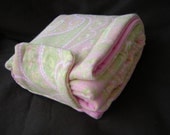 Travel Diaper Changing Pad - Baby Girl Cotton Canvas & Waterproof PUL