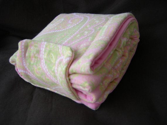 Travel Diaper Changing Pad - Baby Girl Cotton Canvas & Waterproof PUL