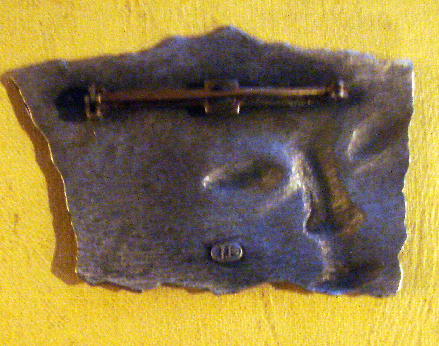 Vintage JJ Art Deco Face Brooch