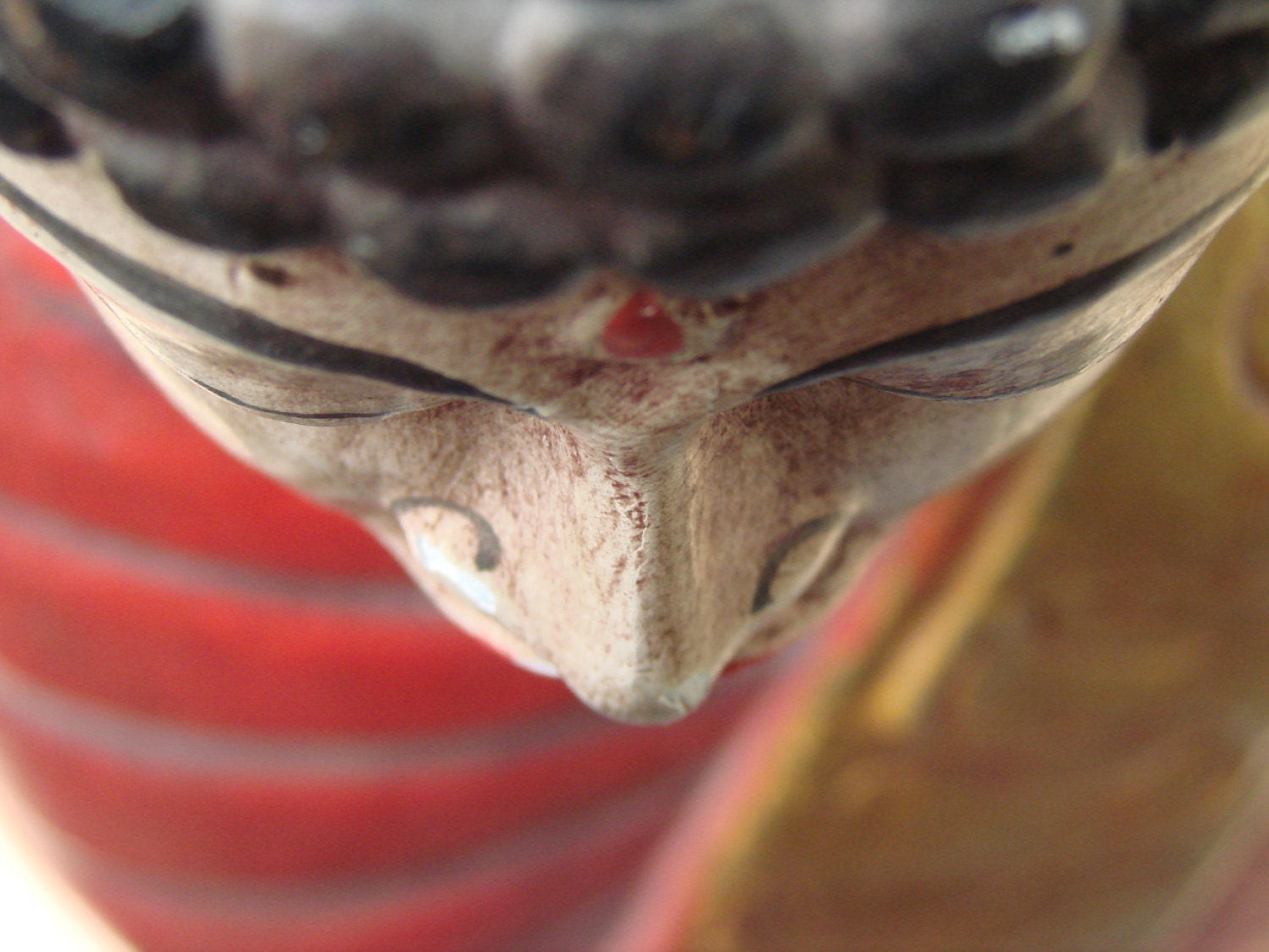RESERVED FOR CH Vintage Burmese Carved Wooden Buddha Bust