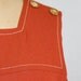 Large Vintage Dress 1970s Rust Sleeveless Layering Piece