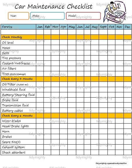 Nissan car maintenance checklist #10