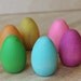 Playful Wooden Eggs in ELECTRIC RAINBOW