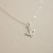 Sterling silver anchor necklace - nautical - simple dainty jewelry