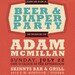Retro Beer & Diaper Party Invitation