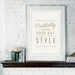 Retro Inspirational Quote Giclee Art Print - Vintage Typography Decor - Customize - Creativity Style UK