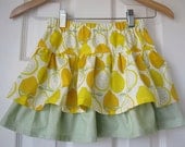 Double Ruffle Skirt Lemon Squeeze 12/2 3/4 5/6 7/8