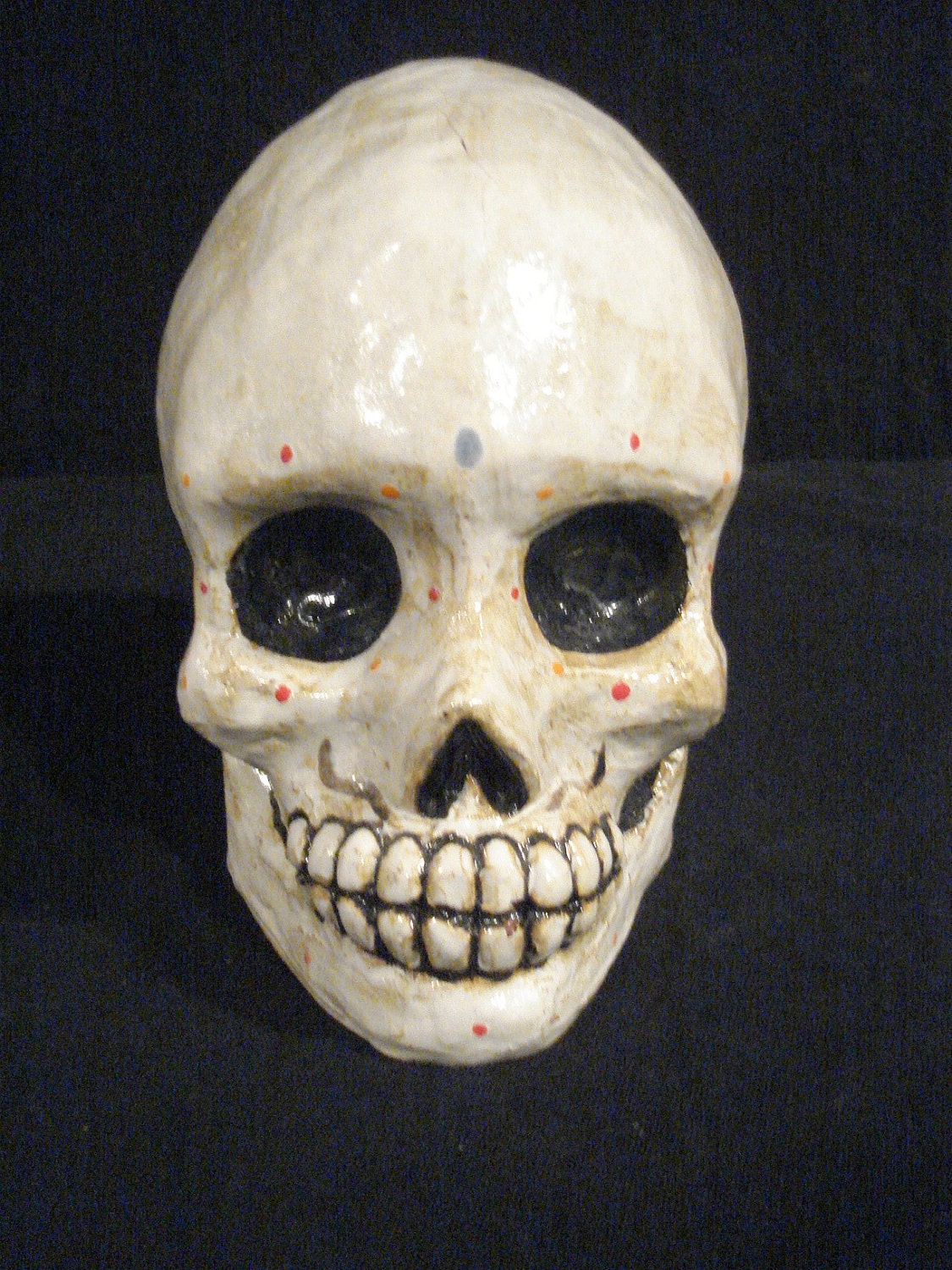 Day of the Dead Skull I (8" x 6" x 8")