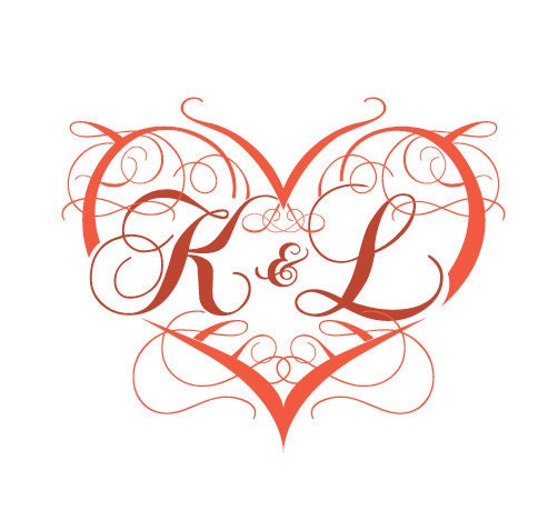 Coral Heart Vine Printable Invitation - DIY