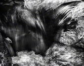 Abstract Photo black & white fine art print flowing motion 8x12" print