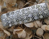Beautiful Old Rhinestone Pin Brooch to Wear or Upcycle in Your Altered Jewelry, Fiber Art and More Creations