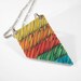 Art Jewelry / Handmade polymer clay necklace, rainbow pendant / "On the way to the Rainbow" /