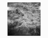 5x5" Black & White Ocean Photograph: "The Liquid Inside My Tank"