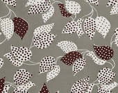 SAVE on 23" bolt end--Denyse Schmidt--Flea Market Fancy--Leaf & Dot--Grey