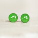 GRASS - Green Earrings Studs - Post Earrings in Bright Grass Green - Little Earrings - Post Earrings - Ear Sugar