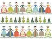 CbyC Studio Original -  "Ladies in a Row"  -  Limited Edition Print