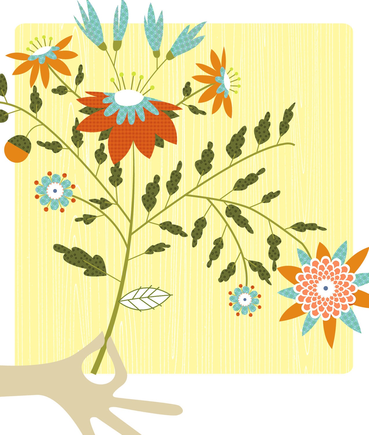 CbyC Original Illustration A Bouquet for You - Limited Edition Print