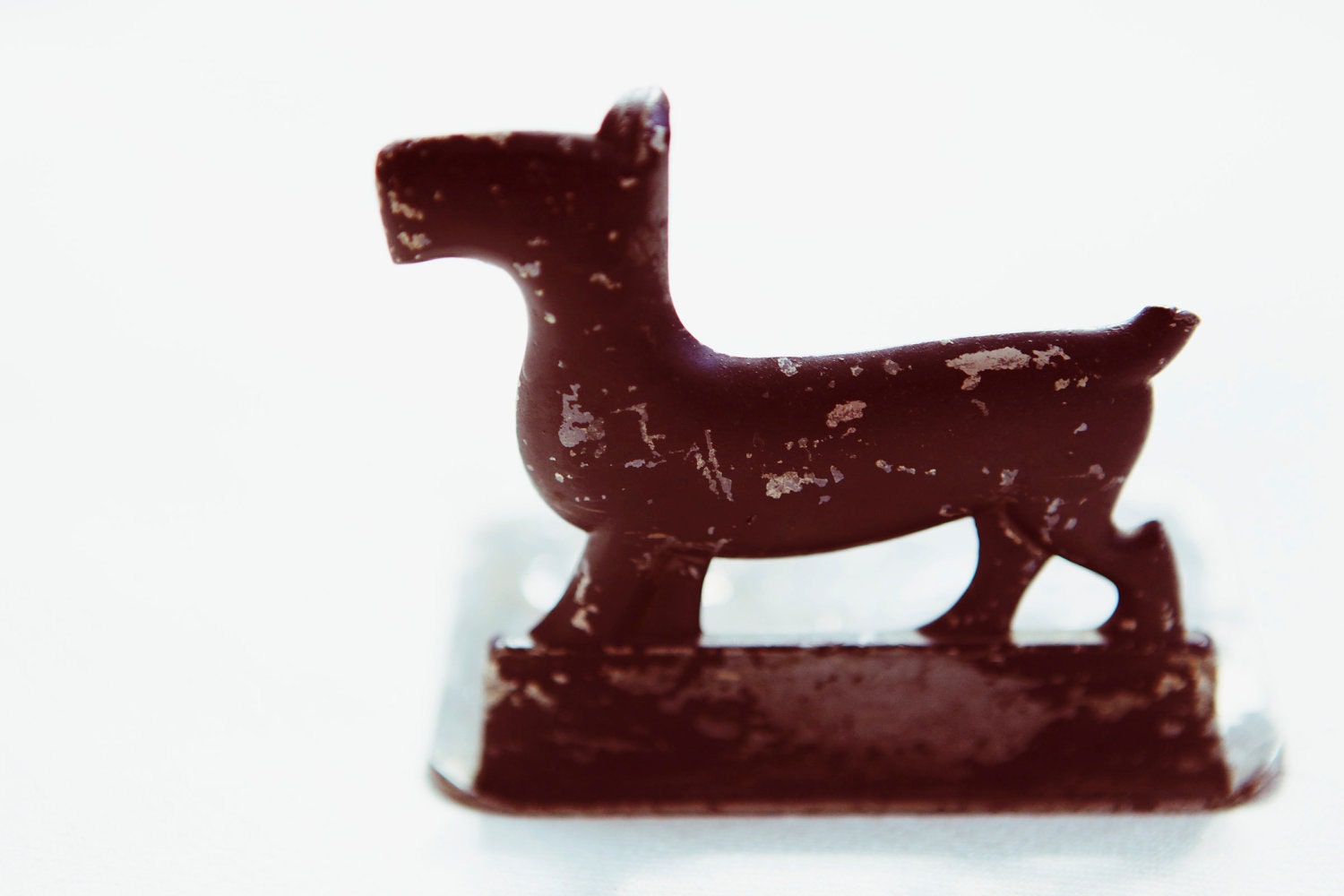 lil' black scottie dog doorstop and bookend - unique vintage bookend or doorstop