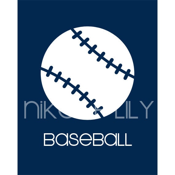 Let's Play Ball - Set of Four 5x7 Sports Prints - Nursery Art, Boys Room Art, Modern Kids Art, Playroom Decor, Babys Art, Athletic