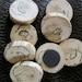 Rustic Wooden Tree Branch Slice Spalted Maple Wood Magnets. Perfect for Organizing Home and Office - Set of 8