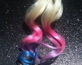 LAUREN CONRAD INSPIRED/ dip dye/ pastel colored/  human hair extension/ clip-in hair/ dip dye ombre (4) hair extensions