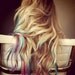 B O L D or pastel colored human hair extension/ clip-in hair/ dip dye ombre (2) hair extensions