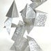 Qube (Version 3) modern abstract standing sculpture in aluminum