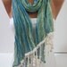 Green Elegance Shawl Scarf