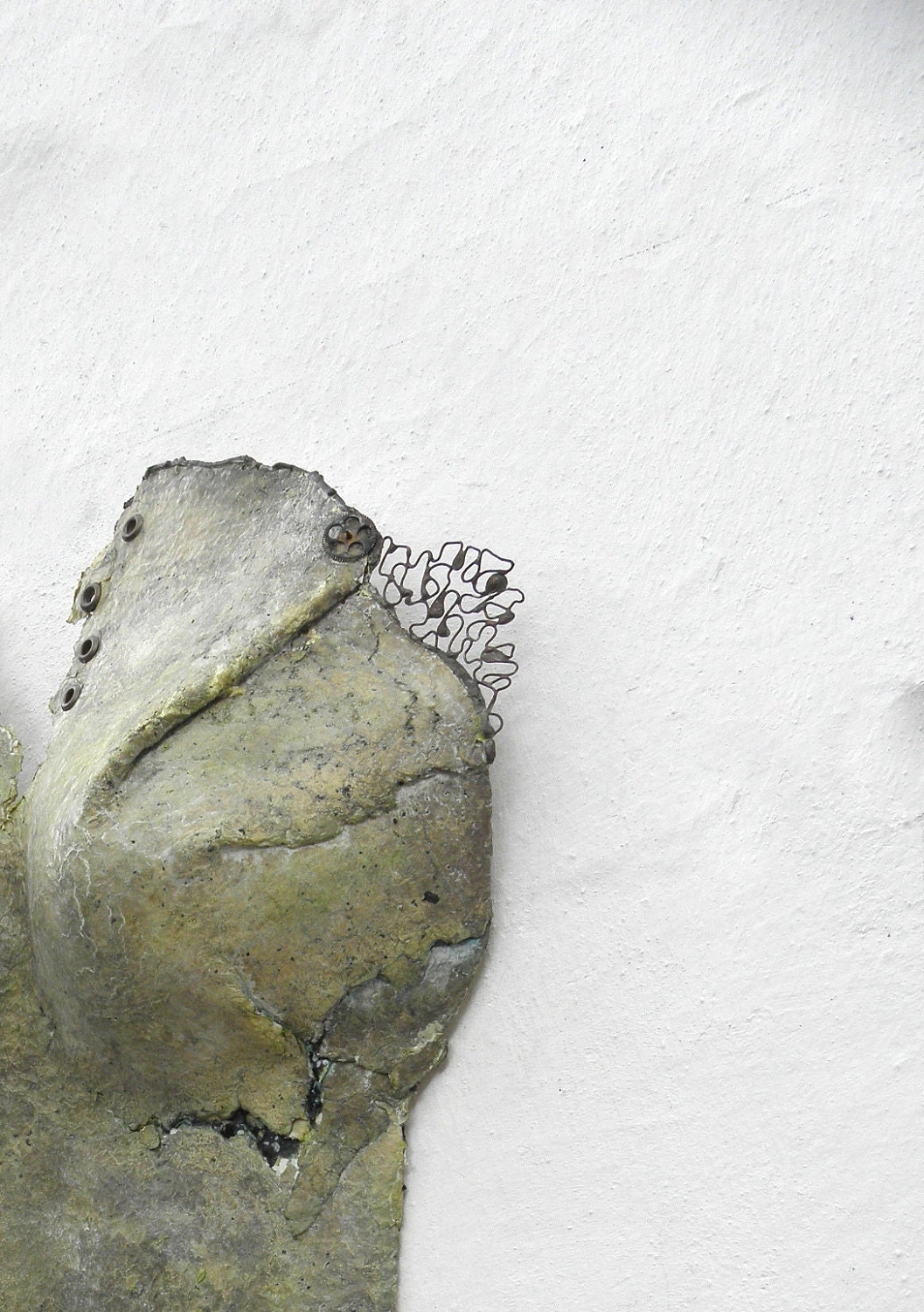 wall sculpture relief  art woman torso office original gift