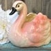 Vintage Swan Planter Pink Swan 1950s Home Decor Planter Vase Epsteam