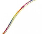 Multicolor Rainbow Sapphire & Diamond Tennis Bracelet 14K Yellow Gold (14ct tw) SKU: 1612-14K-Yg
