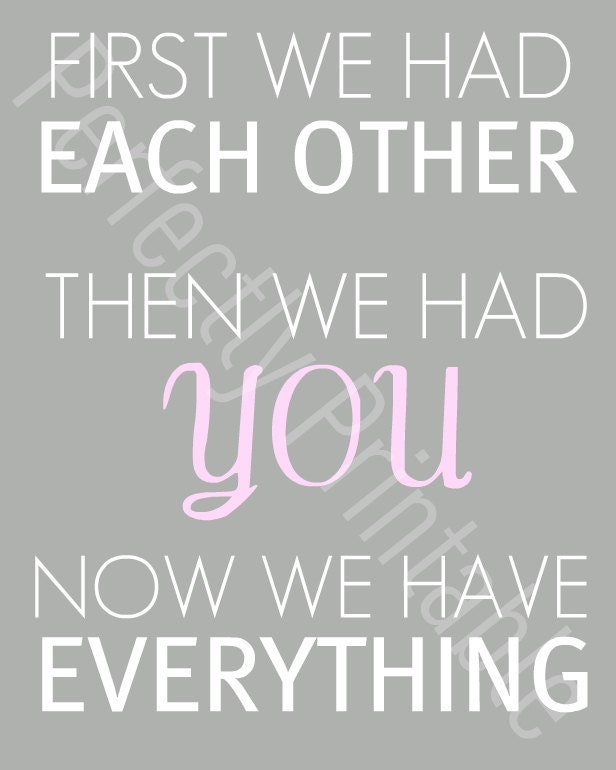 First We Had Each Other Printable