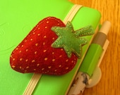 Cute Strawberry Hand Stitched Felt Brooch Pin