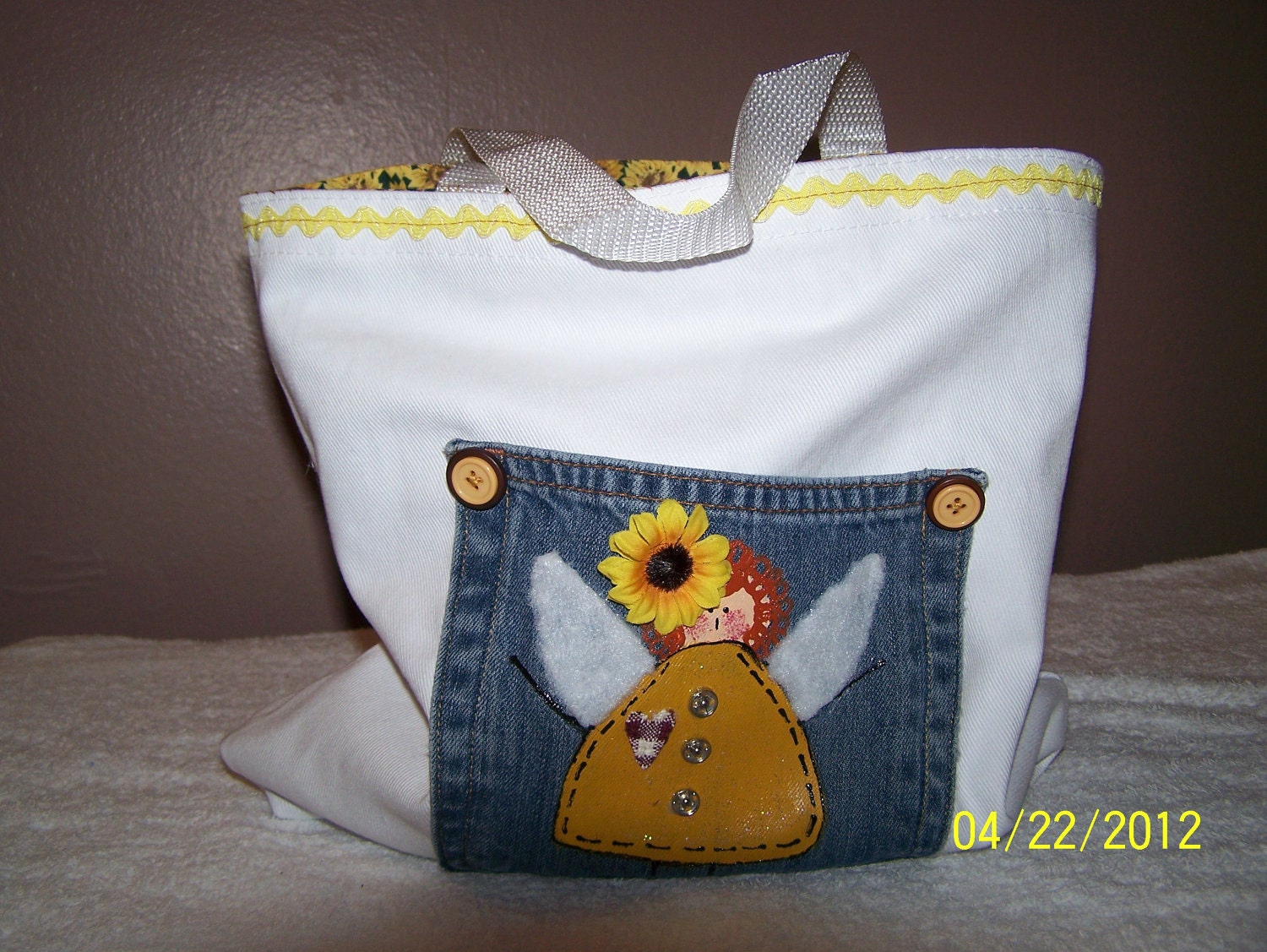 Tote Bag with Angel on front