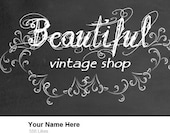 Premade Facebook Timeline Cover - Chalkboard