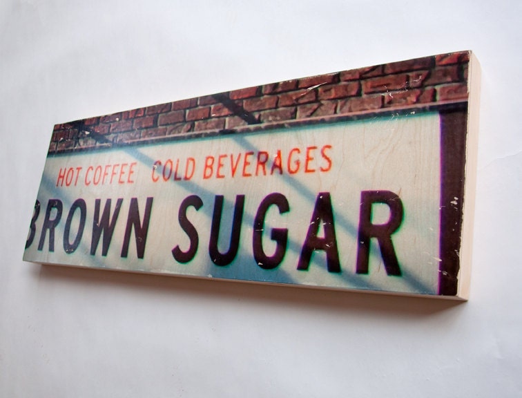 Brown Sugar - Limited Edition Fine Art Photo Transfer on 10"x30" Wood Panel by Patrick Lajoie