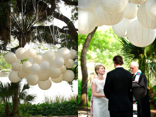 12 Paper Lanterns White - Wedding, Party, Nursery  Decor
