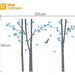 Silver Birch Trees Vinyl Wall Sticker