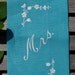 VIntage Mr. and Mrs. Linen  Embroidered Hand Towels
